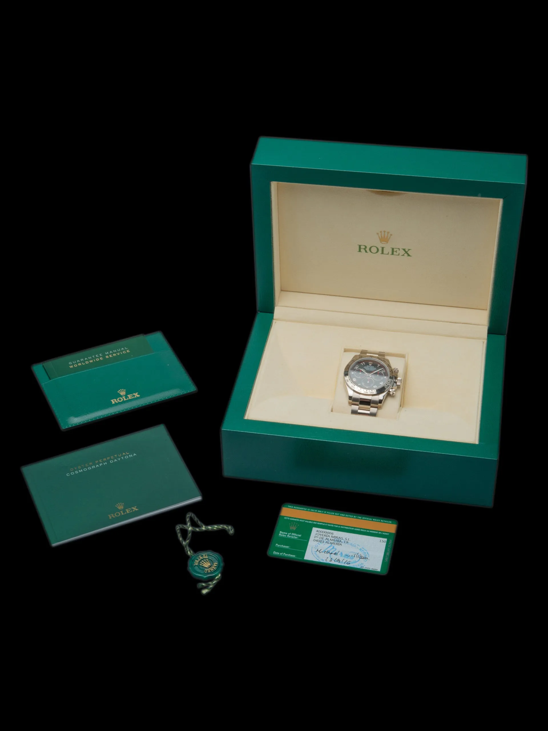 *Unpolished* 2016 Rolex Daytona (Ref. 116509) "Racing Dial" Full Set