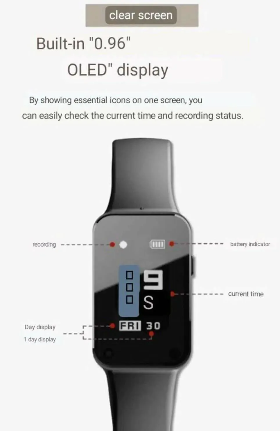 voice recorder watch Digital Watch with Built-in Dictaphone: A Multi-Functional Timepiece
