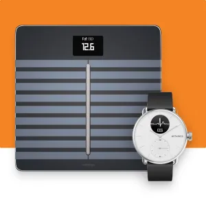 Withings Scanwatch (White 38mm)   Withings Body Cardio (Black)