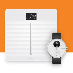 Withings Scanwatch (White 38mm)   Withings Body Cardio (White)
