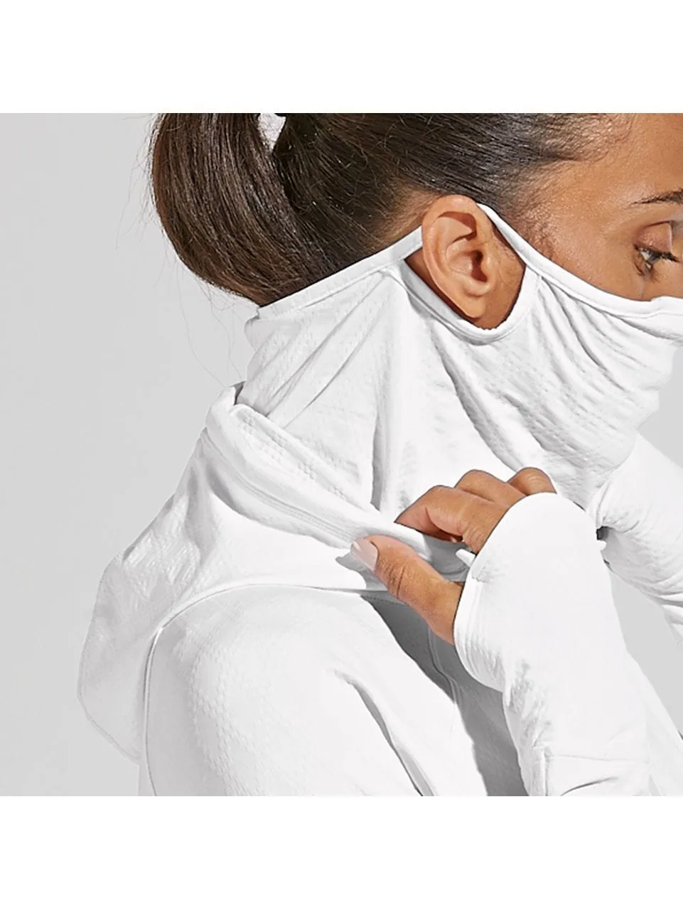 Women's Arabella Hoodie  |  White Diamond Jacquard