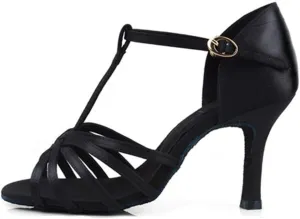 Women's Classic Latin Dance Shoes Ballroom Party Practice Performance Sandals,Model 217