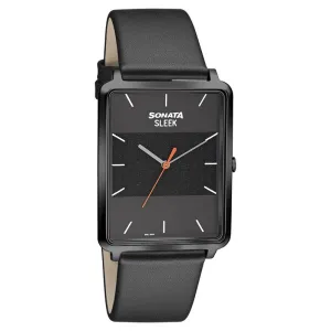 WW2433 Sonata Sleek Leather Belt Watch 7144NL01