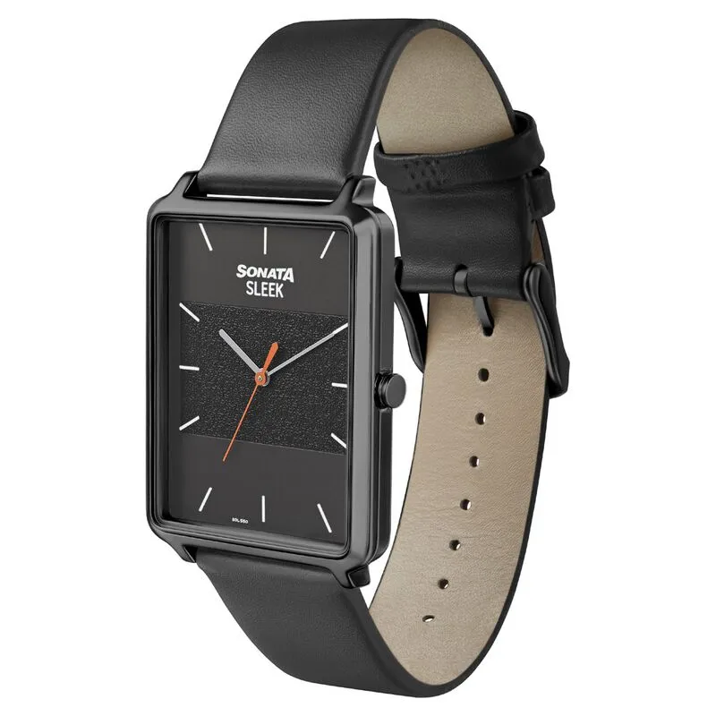 WW2433 Sonata Sleek Leather Belt Watch 7144NL01