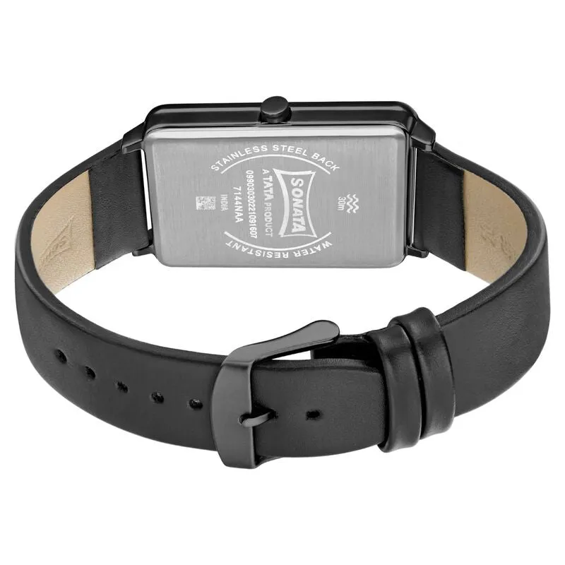 WW2433 Sonata Sleek Leather Belt Watch 7144NL01