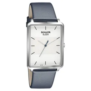 WW2434 Sonata Sleek Leather Belt Watch 7144SL01