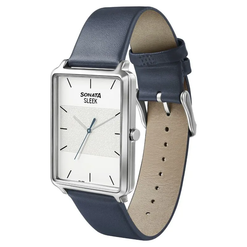 WW2434 Sonata Sleek Leather Belt Watch 7144SL01