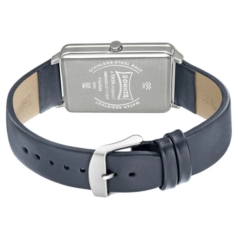 WW2434 Sonata Sleek Leather Belt Watch 7144SL01