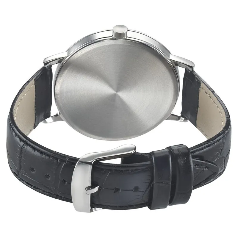 WW2453 Sonata Sleek Date Leather Belt Watch 7131SL01